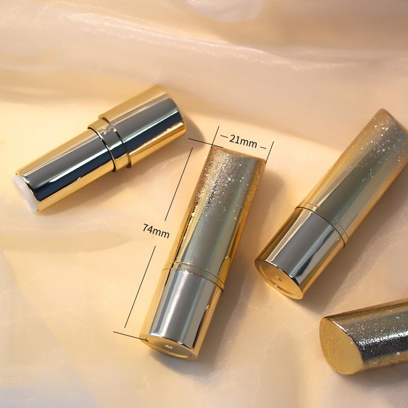 OEM Private Label Organic Gold Glitter Long-lasting Non-stick Cup Matte Metal Moisturizing Waterproof Lipstick