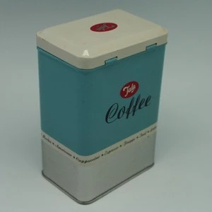 OEM rectangular high quality and fashionable coffee tin cans for food canning