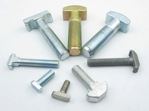 Oem Stainless Steel T Bolt M10 T-Bolt Square (Spu) Bolts With Nut And Washer Brass Low Price Head Grade48