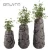 Import oeuvre stone planter outdoor large  plant pots fiberglass flower pot garden pots for plants succulent planters indoor hotel from China