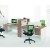 Import Office Furniture Staff Working Place Design Four Staff Computer Desk Three Drawers Cabinet from China