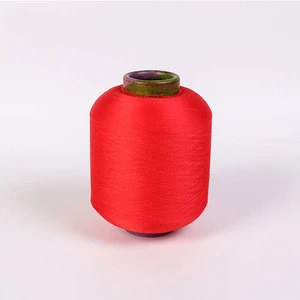 Open End customized free sample polyester spandex cover yarn socks knitting yarn