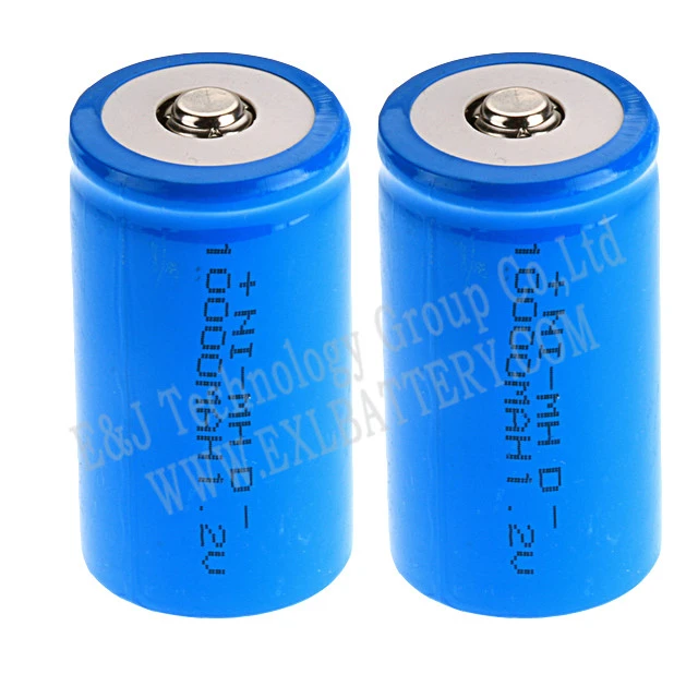Original 1.2V D 10000mah ni-mh rechargeable battery button top for portable devices Blue