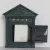 Import Outdoor cast iron wall mounted mailbox for garden decoration from China