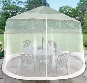 outdoor  garden mosquito net with hexagon pavilion for umbrella table screen