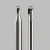 Import PCD Cutting Tools CNC Diamond Tool Two Flute Endmill PCD Diamond CNC Cutting Tool from China