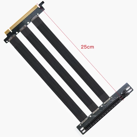 PCIE 4.0 16x Extender Riser Extension Cable to Graphics Card adapter 25cm 35cm 90 Degree3090 3080 3070 3060TI 5700  customizable