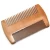 Import Pear wood fine wide double tooth moustache hair beard comb for beard grooming kit from China