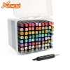 Permanent Art Marker Pen Set 80 Color With Double-Headed For Painting