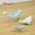 Import Personalized ceramic white porcelain wholesale ceramic custom gravy boat, microwave gravy boat from China