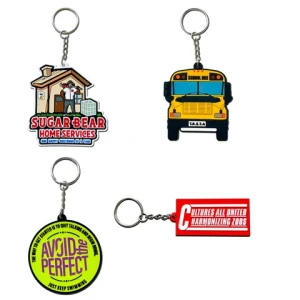Personalized Custom 3d/2d Marketing Materials Soft Pvc Rubber Keychain For Promotion Gifts