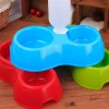 Pet Products Dual Use Dog Mixing Bowl Lovable Double Dog Food Bowl with Water Bottle