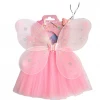 Pink girl cute fairy fairy girls fashion summer skirt and top set