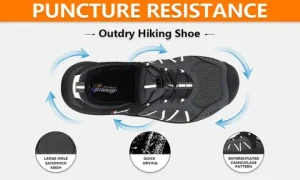 Pinnip Anti-puncture Midsole Fabric Safety Shoes Lightweight Black Hiking Shoes with Oil Resistance