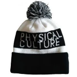 Plain Black Custom Design Jacquard Pompom Beanie Winter Hats