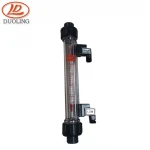Plastic material as ABS PVC electric flow meter with alarm switch