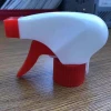 Plastic red-white trigger pump sprayer 28/400 for household cleaning