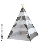 Play House Camping Child Tent Outdoor White Canvas Kid Teepee Tent Toy