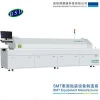 PLC precision control reflow soldering machine,reflow oven for fix the components on PCB, led lights making first step equipment