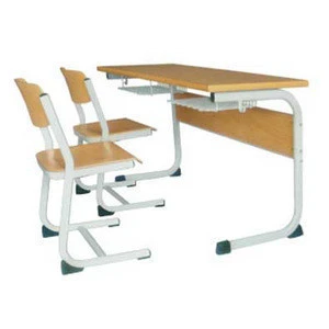 plywood desk and  chair for high school