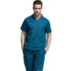 Polyester Cotton  Good Quality Hospital Uniforms  Mens Medical Scrub Sets Dental Clininc Short Sleeve Working Uniform