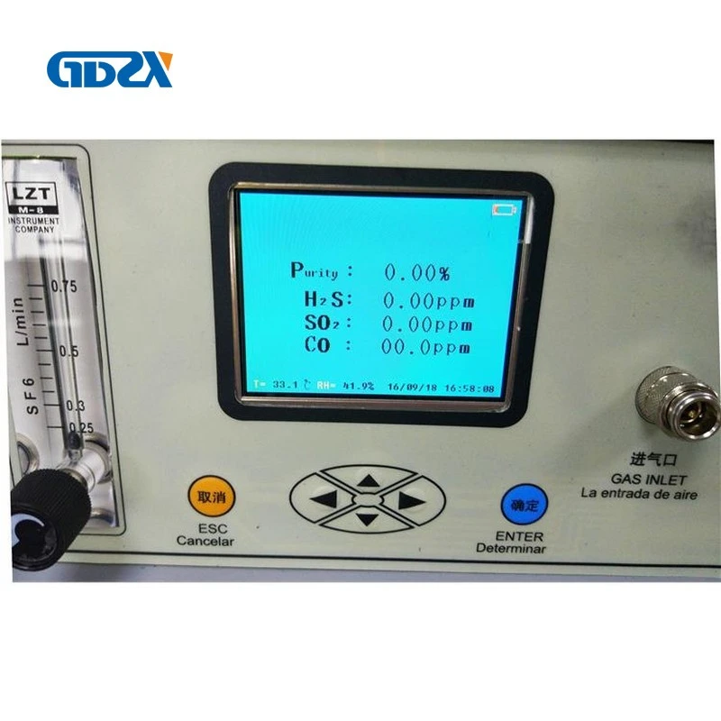 Portable Dew point Purity Decomposition SF6 Gas Analyzer