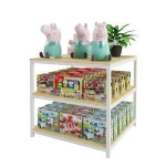 Portable display racks table wooden advertising stand supermarket Promotion table