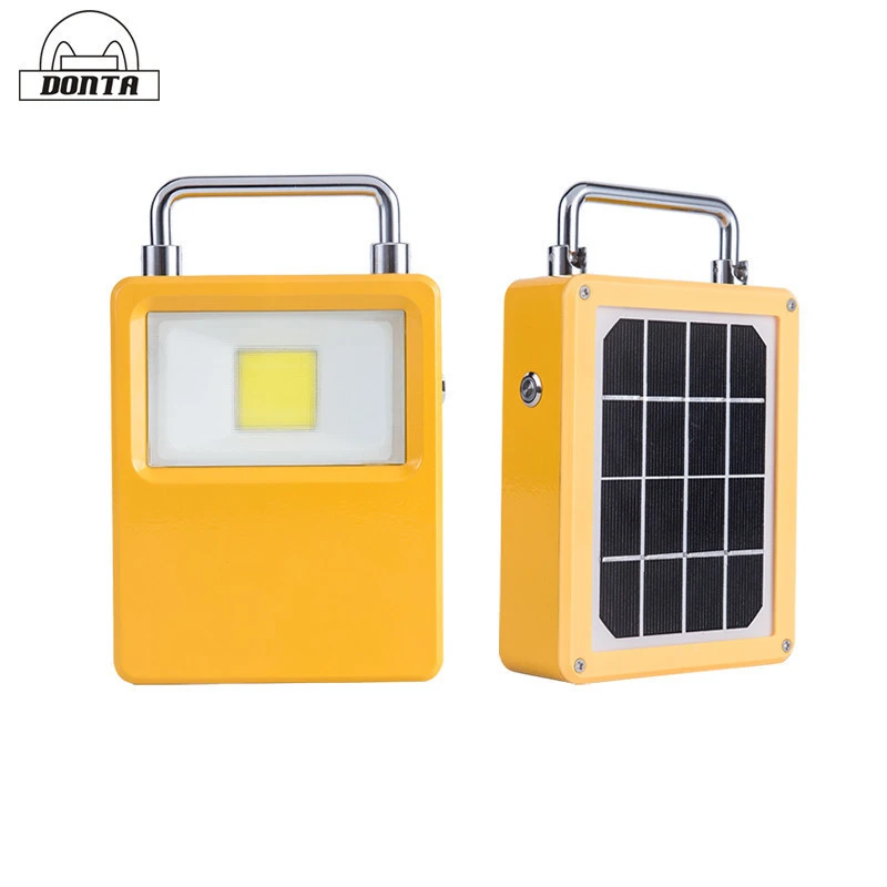 Portable outdoor light solar rechargeable led emergency light 10W 20W