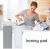 Portable wool Felt Ironing Board Travel Easy to Cut Thick Cuttable Iron Pad for Washer Dryer Table Top Countertop