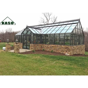 Prefab Kit Walk-in Aluminium Mini Small Large Sunroom Green House Panels Modern Garden Glass Greenhouse