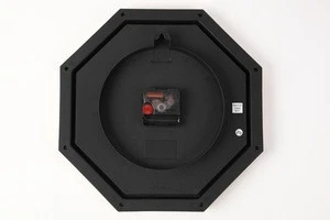 Premium octagon antique plastic wall clock with Japanese brand