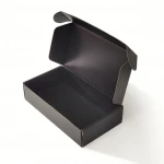 Printed factory custom luxury gift black box watch tag packaging Flip cover corrugated cardboard shipping boxes