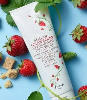 Private Label Sugar Strawberry Exfoliating Organic Face Wash