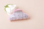 Processing customized Korean version of geometric acrylic large hairpin women insert diamond grinding  hair clip