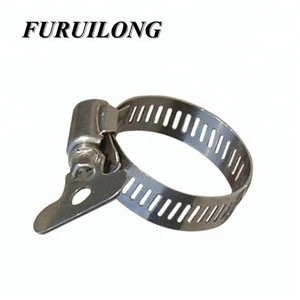 Profesional China Manufacturer Stainless steel and Galvanized American Type / Spring Band / High Pressure Hose Clamp
