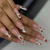 Professional custom Europe America ballerina nail tips full cover artificial press on fingernails