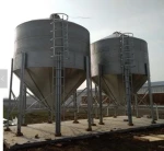Professional Manufacturers Automatic Poultry Feeding Silo 5-15 Ton Capacity New & Used Hot-Galvanized Steel Material for Farms