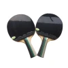 Professional Pure Wood table tennis racket with double face pimples-in 729-3 stars table tennis rubber handle pingpong bat