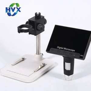 Professional  video microscope driver digital rohs usb digital electron microscope with lcd screen