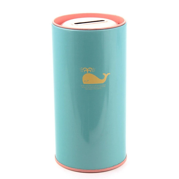 Promotion Gift Cartoon Printing Round Coin Tin Box for Save Money Tin Can Banks
