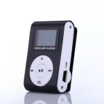 Promotion Gift Mini Portable Aluminum Clip MP3 LCD Screen With Card Slot MP3 Player For Running