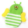 Pure Cotton Plush Animal Shaped Baby Bath Gloves Toddler Soft Baby Wash Mitts BGloves aby Bath Towel Bee Gloves