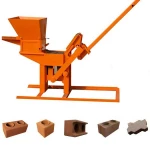 QMR2-40 Manual Pressing Mud Clay Interlock Brick Making Machine in Kenya