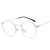 Import quality round retro glasses frame retro metal eyeglass frame for men anti blue light prescription glasses from China