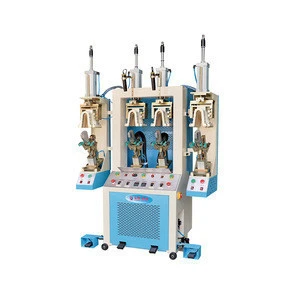 Quanzhou shoe making machine 4 stations hot cold backpart moulding machine for thermoplastic and thermo-adhesive counter