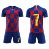 Quick Drying Wholesale Soccer Jerseys Custom Blank Striped Football Uniform Kit