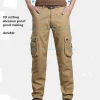 Ready To Ship Custom Mens Spring Relax Casual Cotton Cargo Work Pants Mens Cargo Pants