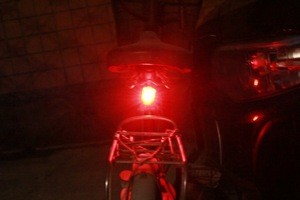 Rechargeable battery 4 modes waterproof Red light Rear Bicycle light for Riding