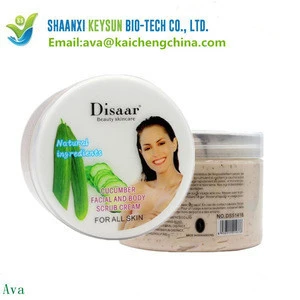 Recommend private label cosmetic beauty product skin care almond body scrub for exfoliator