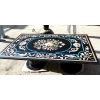 Rectangle Marble Table Dining Top, Semi Precious Stone Inlay Table top